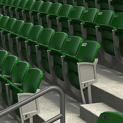Interkal AURA Solid Stadium Chairs link to product specifications webpage.
