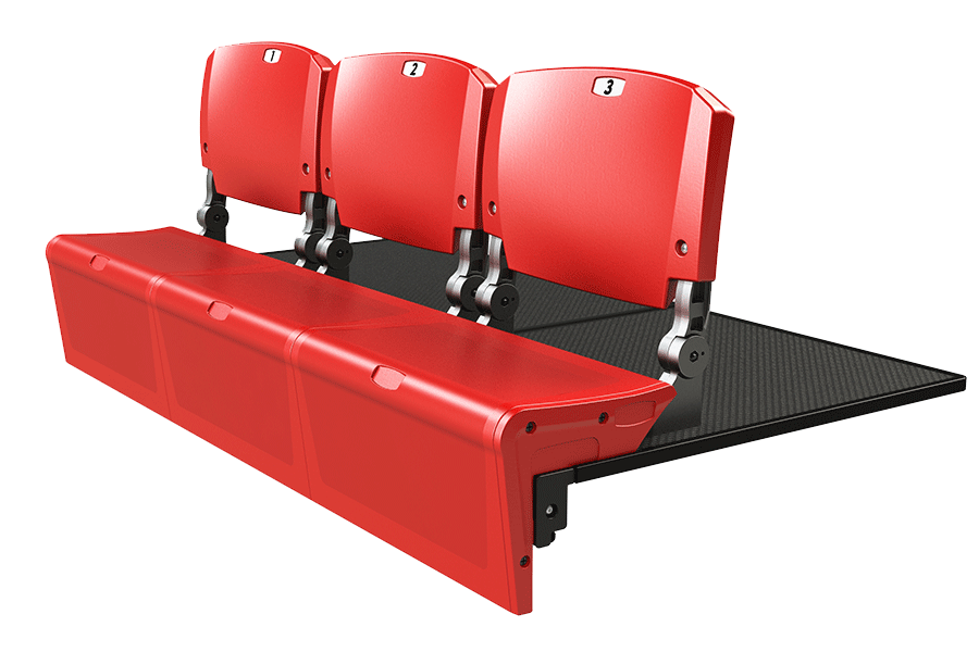 Interkal ComfoBack Automatic Contoured Backrest System for telescopic installations