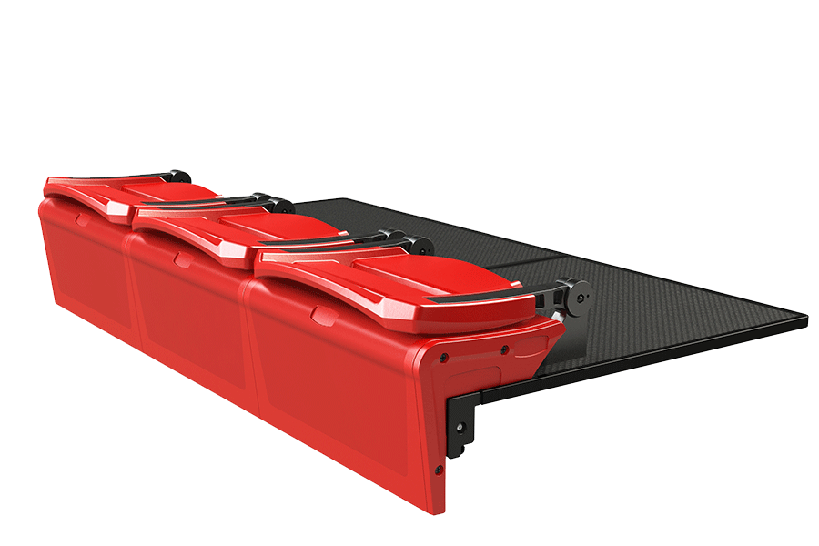 Interkal ComfoBack Automatic Contoured Backrest System for telescopic installations
