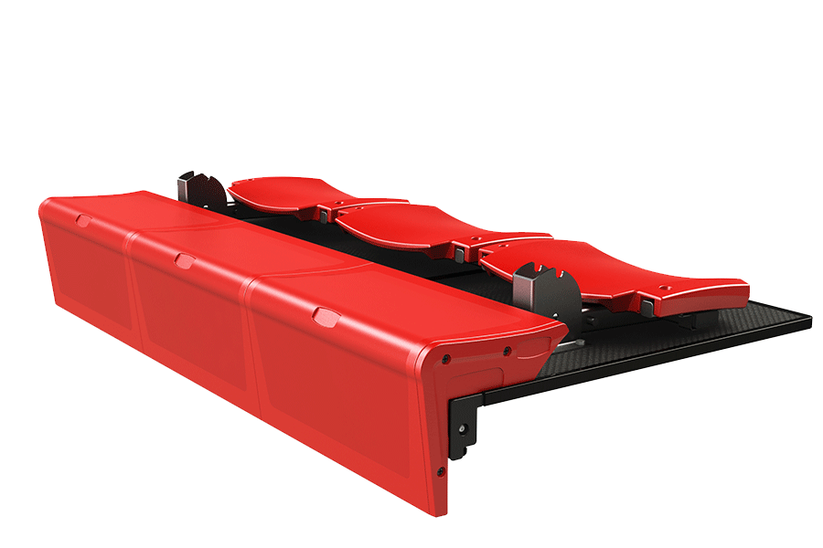 Interkal ComfoBack Automatic Contoured Backrest System for telescopic installations