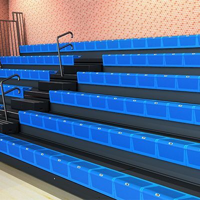 Interkal Excel Seat Module (ESM) for telescopic bleacher installations
