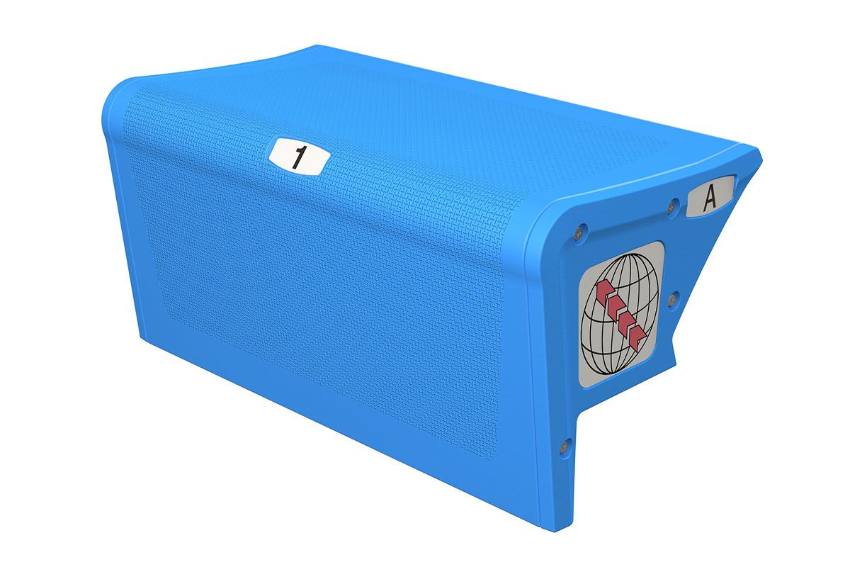 Interkal Excel Seat Module (ESM) telescopic bleacher seating