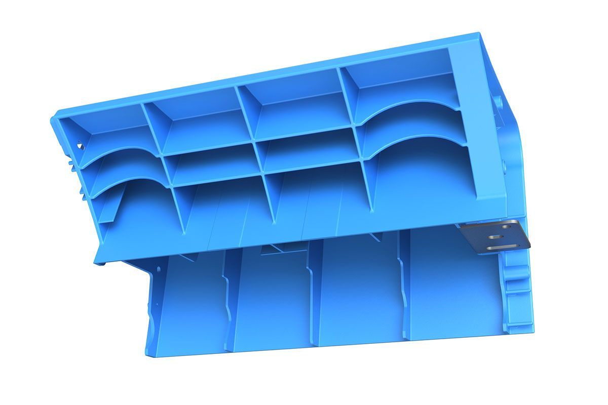 Interkal Excel Seat Module (ESM) telescopic bleacher seating