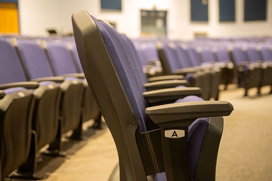 The ODYSSEY Auditorium seat in the Lincoln County Auditorium is incredibly stunning and comfortable, in Fayetteville, TN.