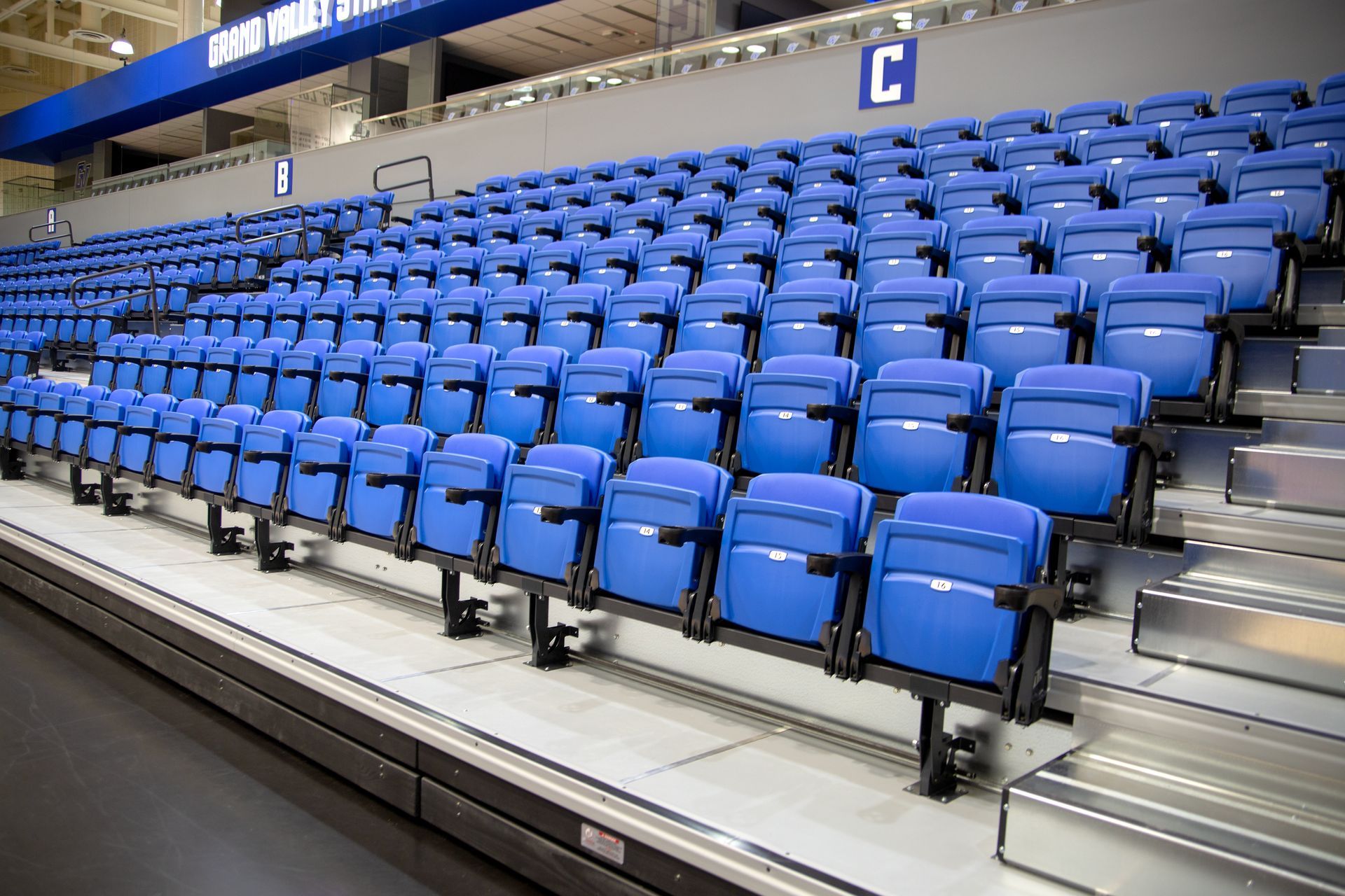 Royal Blue VISION Platform Chairs at Grand Valley State University