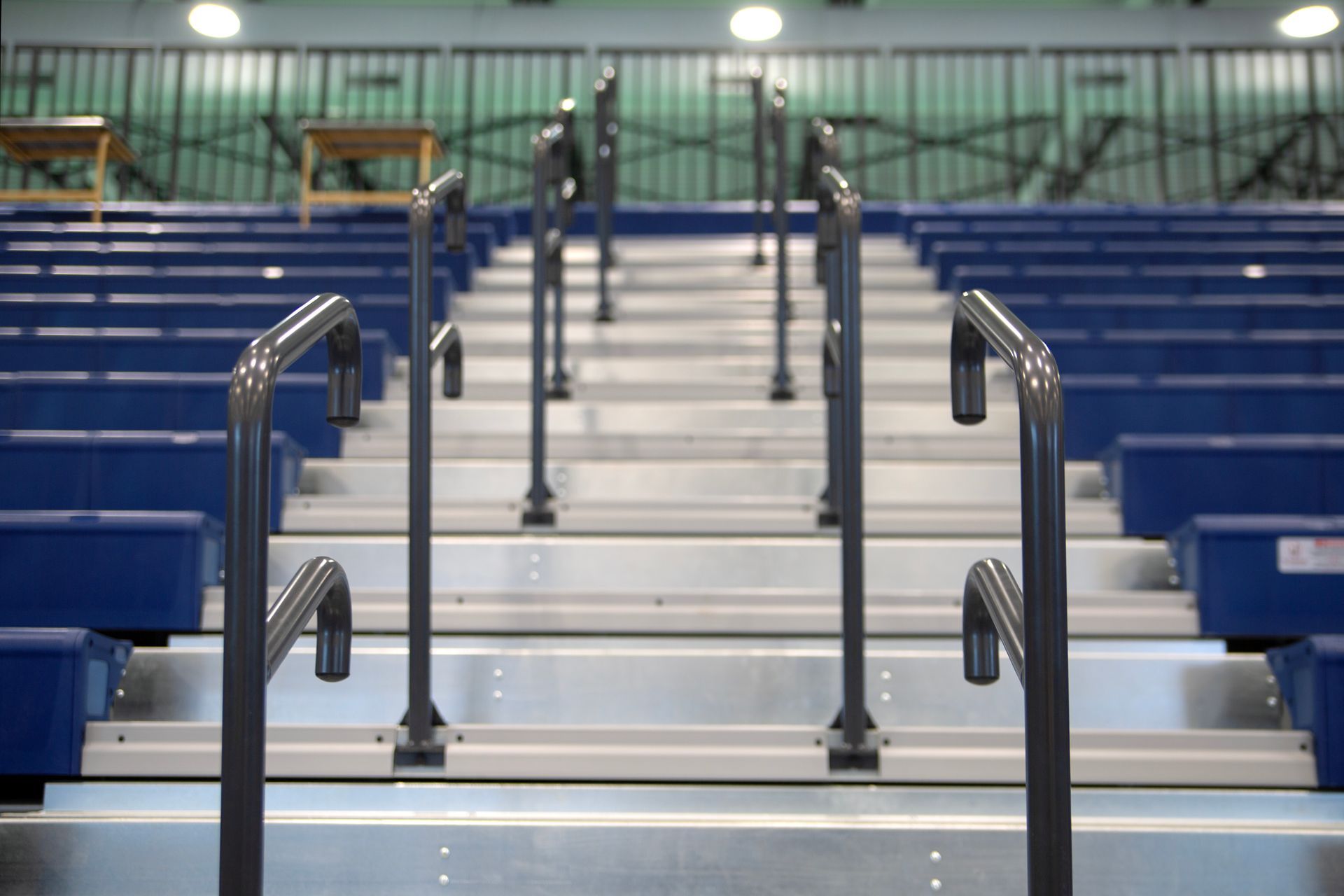 The award-winning gymnasium at Hudsonville High School, featuring EXCEL Seat Modules provides everyone with an amazing view.