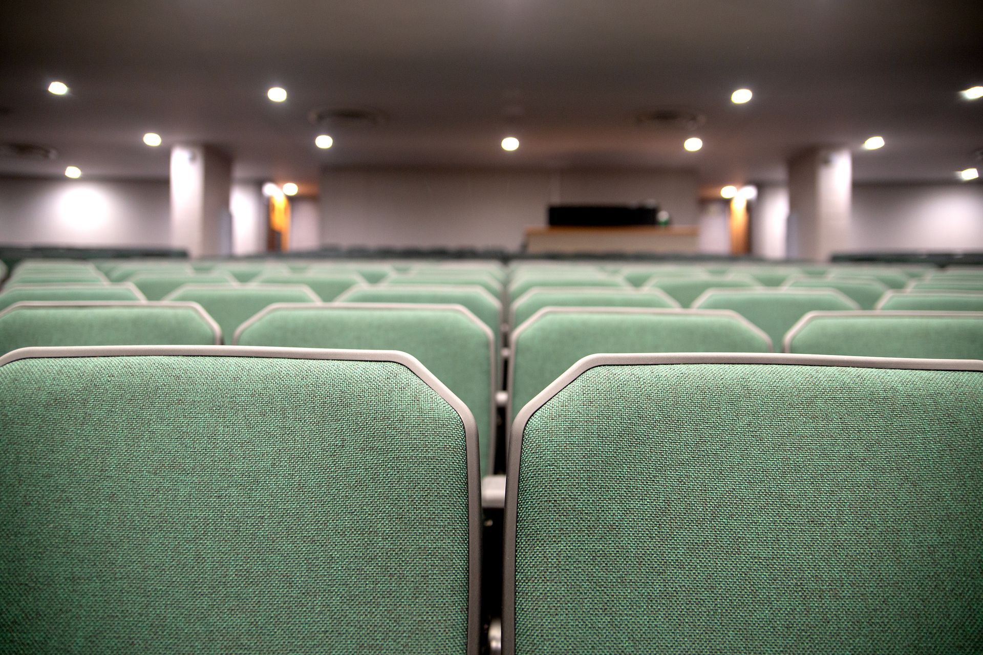 A photo of the ODYSSEY Auditorium Chairs by Interkal at Myrtle Beach High School.