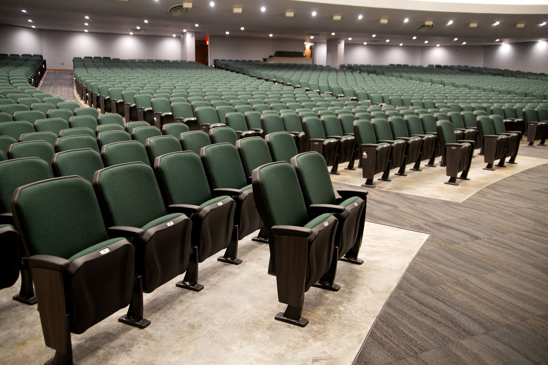 A photo of the ODYSSEY Auditorium Chairs by Interkal at Myrtle Beach High School.