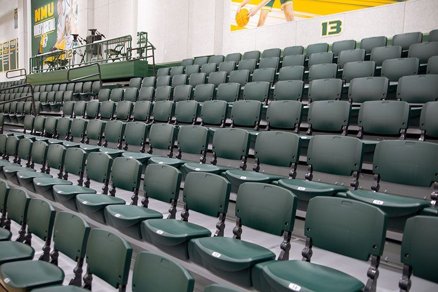 Vandament Arena at Northern Michigan University features plenty of seating in a smaller arena for maximum spectator enjoyment