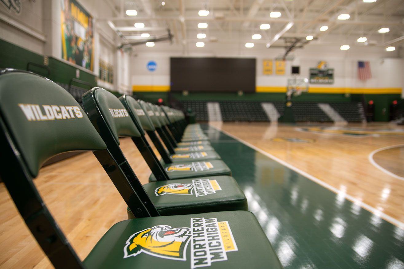 Vandament Arena at Northern Michigan University features plenty of seating in a smaller arena for maximum spectator enjoyment