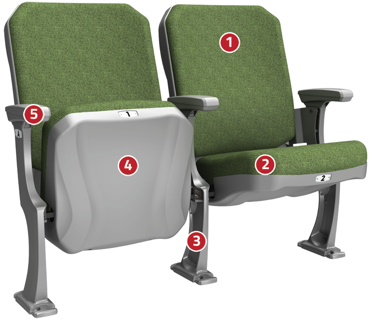 Odyssey Luxury Auditorium Chair Features