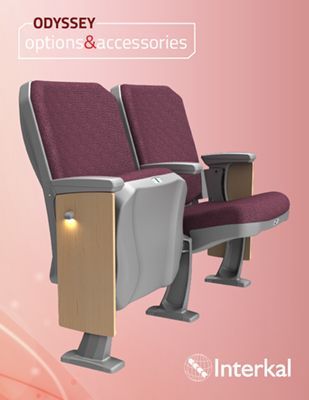 Interkal Odyssey Auditorium Chair Options & Accessories Guide brochure cover