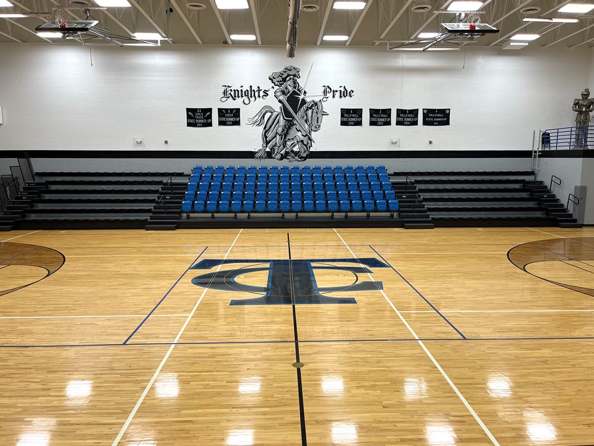 The wide deck premier platforms at Tyler Consolidated Schools feature VISION Platform chairs as well as POLARIS seating.