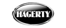 A hagerty logo is shown in black and white on a white background.