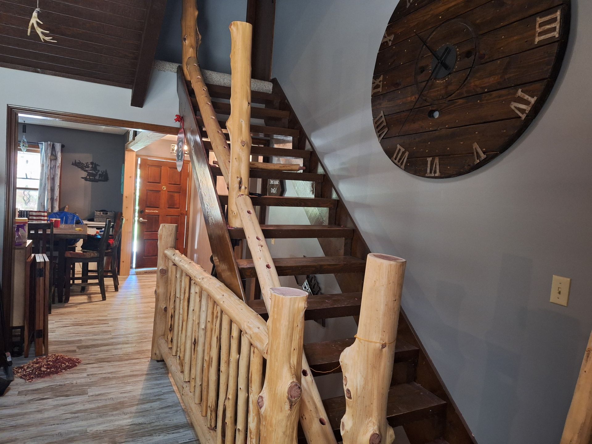 cedar stairwell