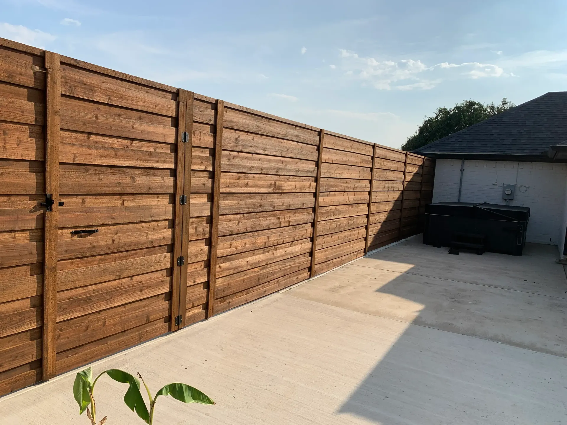 Horizontal Wood Fencing
