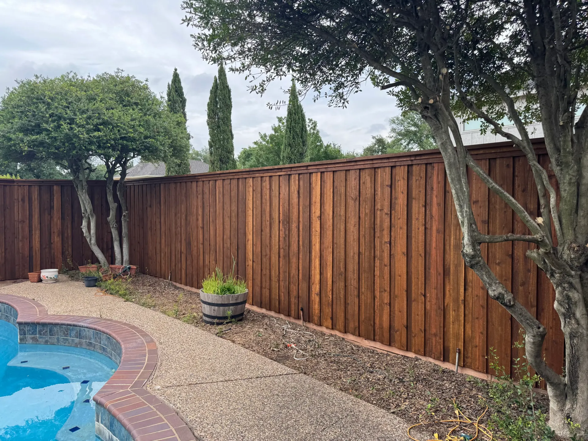 Board-on-Board Cedar Fencing