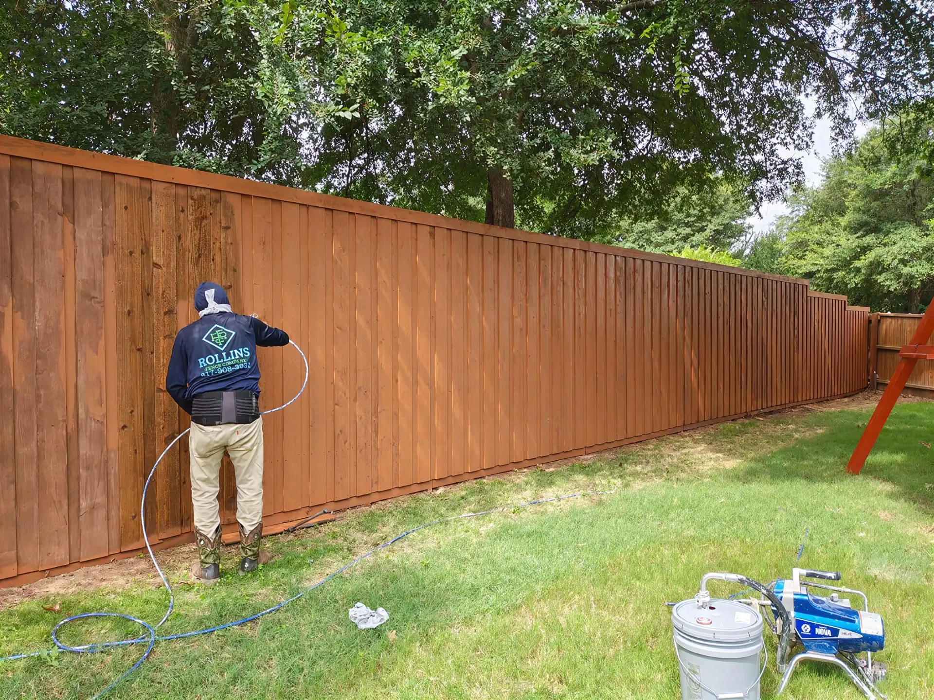 Professional Fence Staining
