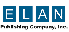 ELIAN Publishing Company, Inc. logo with blue letter blocks and black company name