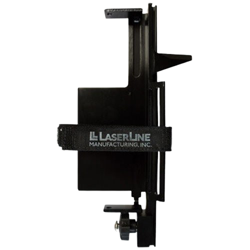 Black LaserLine Manufacturing mounting bracket with adjustable arm on white background