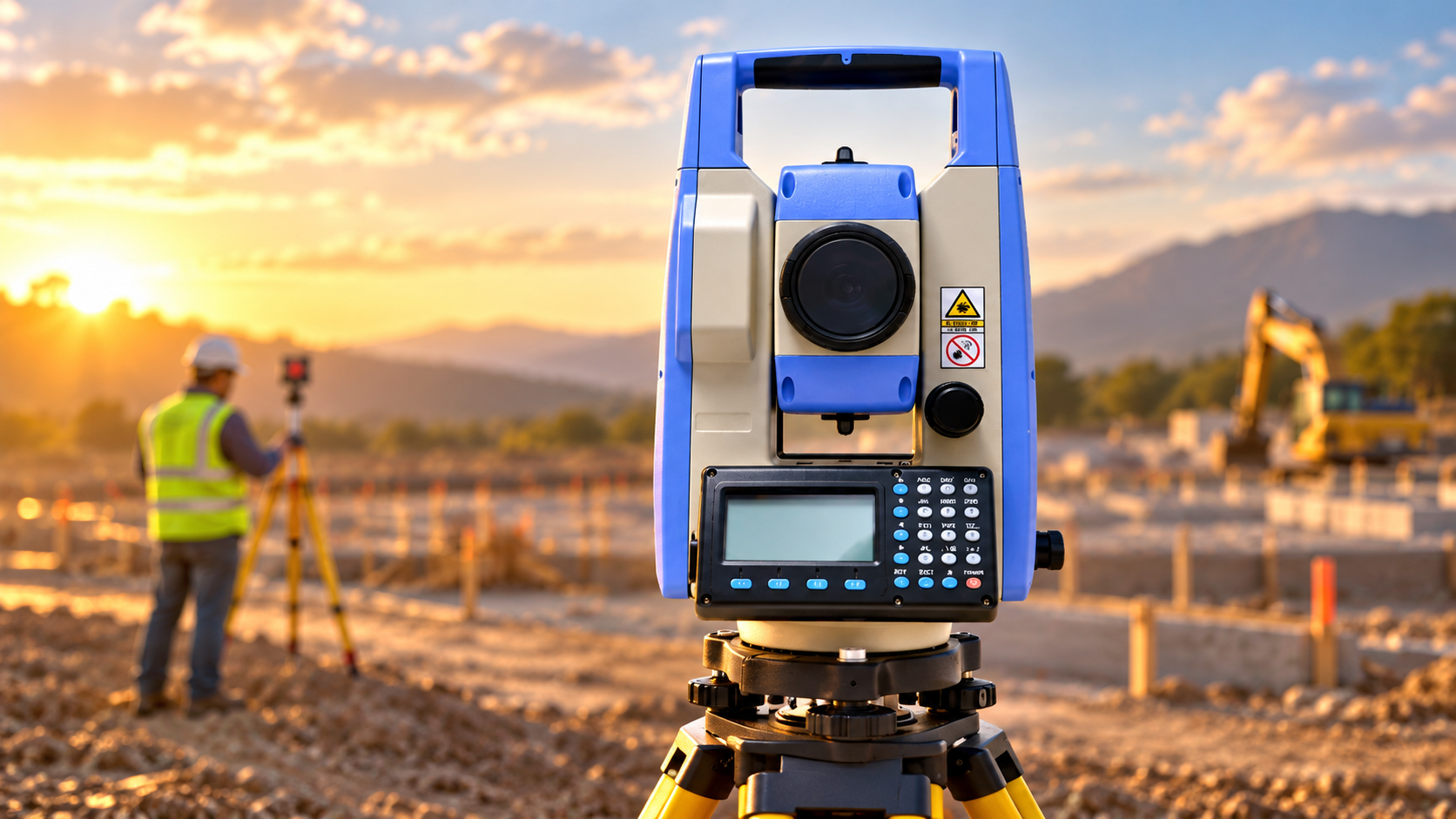 Surveying equipment calibration in Texas for a total station