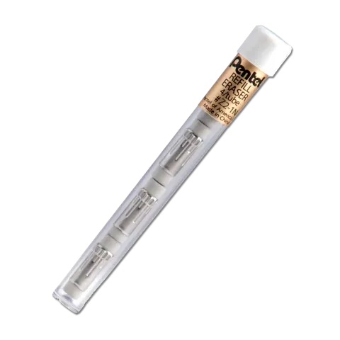 Clear cylindrical glass tube with a white cap and gold label, angled on a white background.