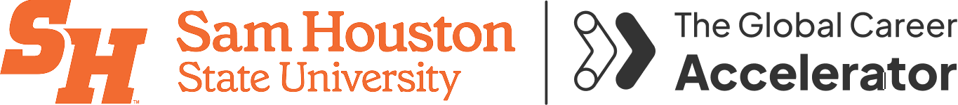 Sam Houston State University and The Global Career Accelerator logos