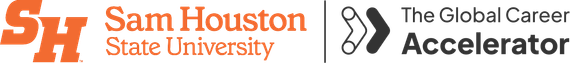 Sam Houston State University and The Global Career Accelerator logos