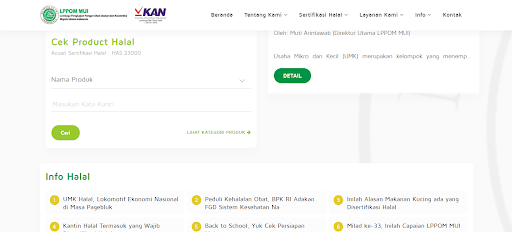 cara mengecek halal mui di web resminya