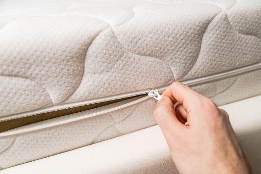 Kasur lipat murah dengan sprei resleting