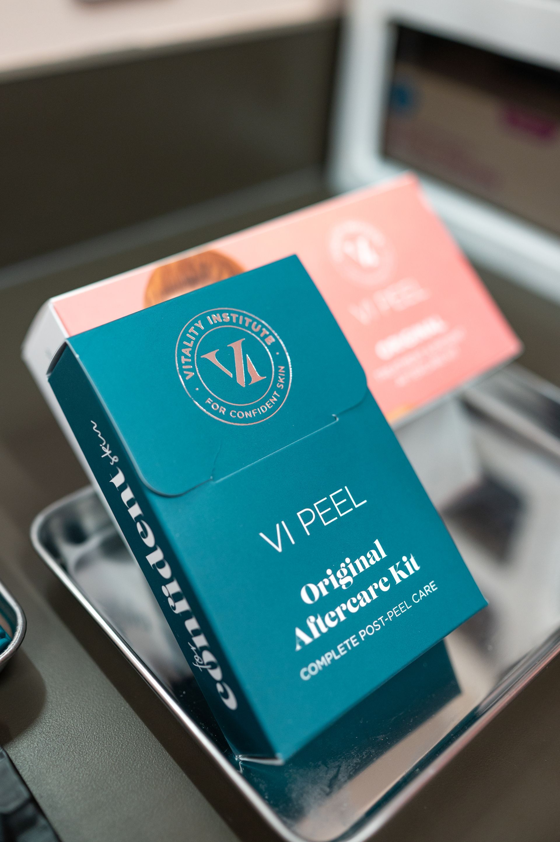 A box of vi peel original aftershave kit