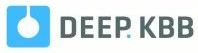 DEEP.KBB-logo met blauw pictogram en grijze tekst
