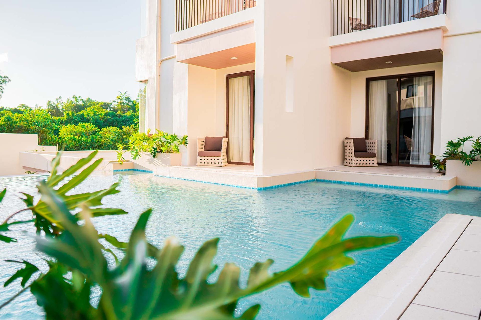 Steps away from swimming pool