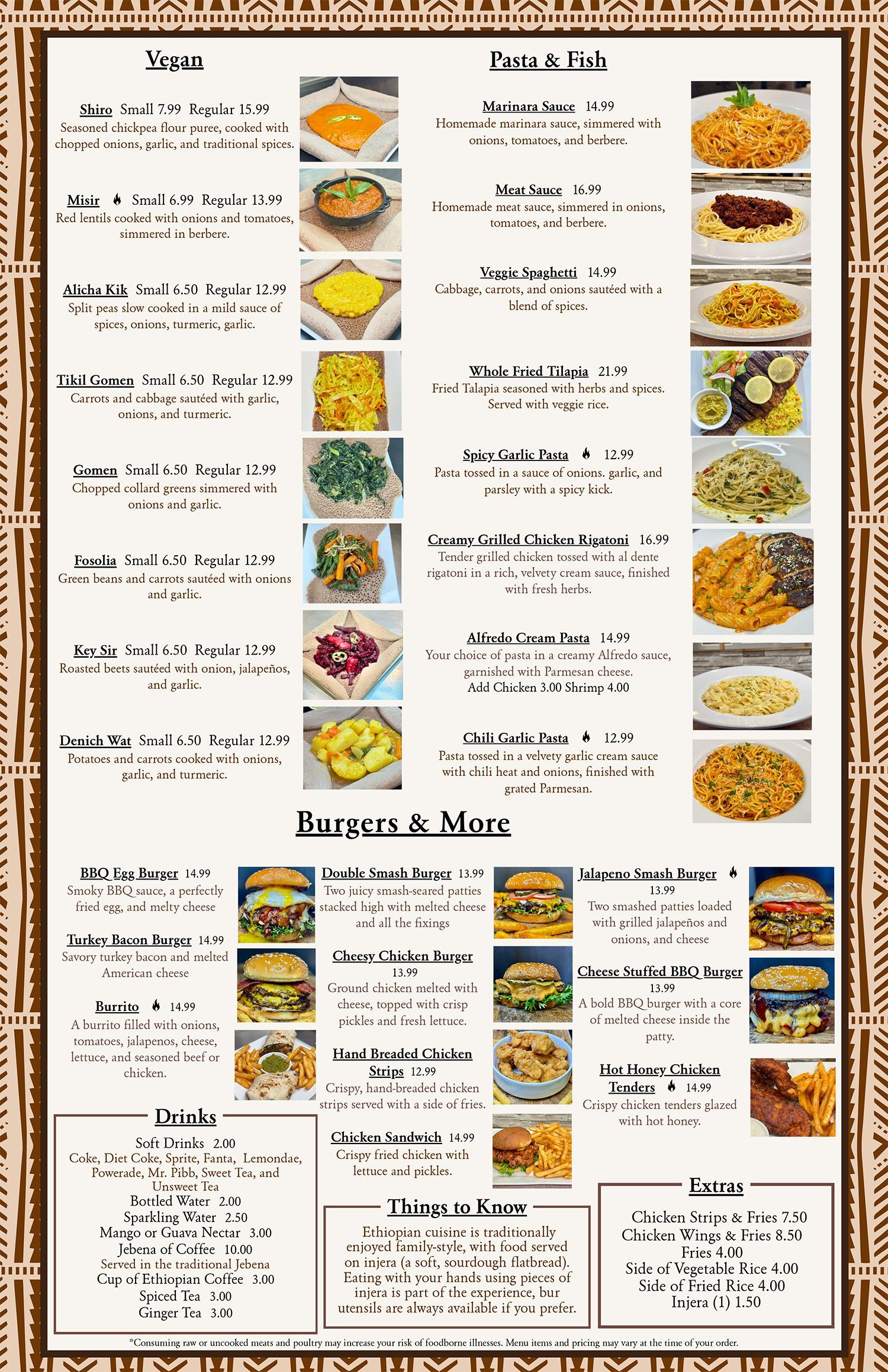 food menu 2