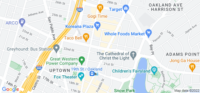 Map of business location