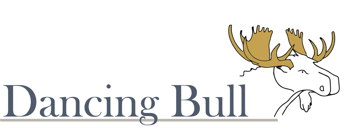 The Dancing Bull logo, featuring the text