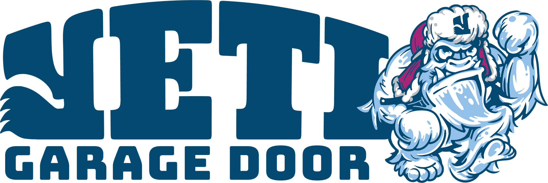 Yeti Garage Door Logo