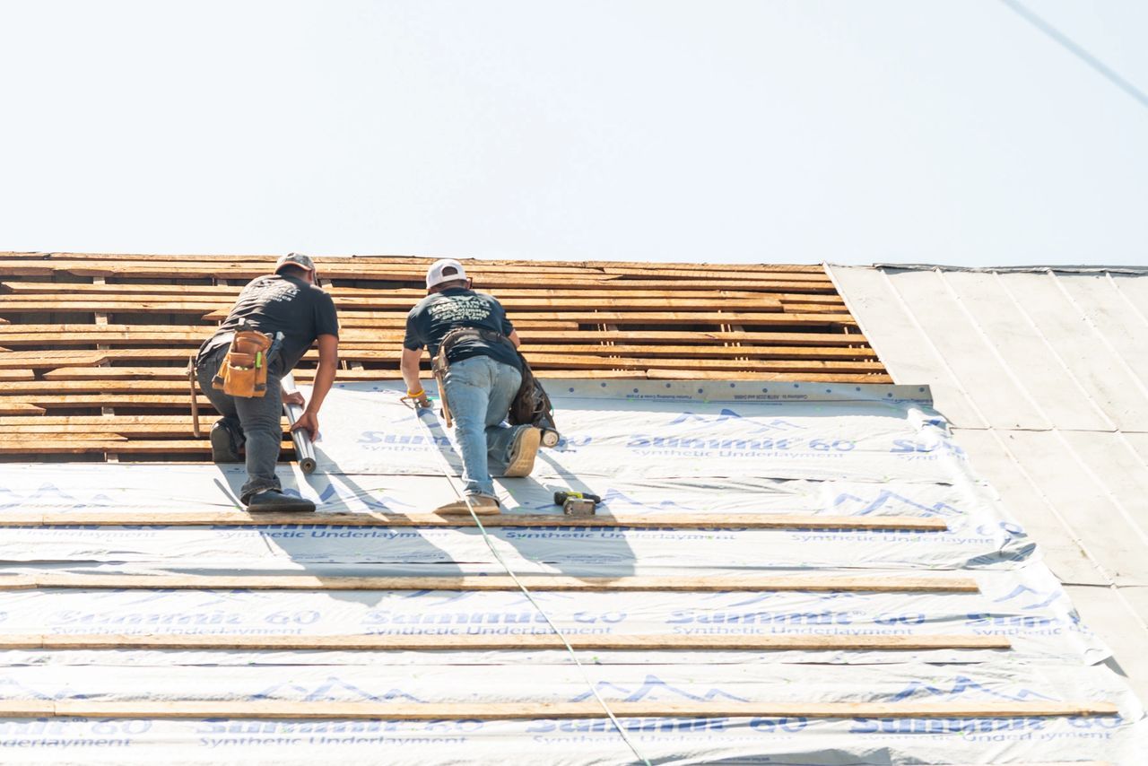 Workers At The Roof — Greenwood, SC — Roofing Unlimited & More