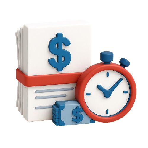 A blue background with white text that says term loans