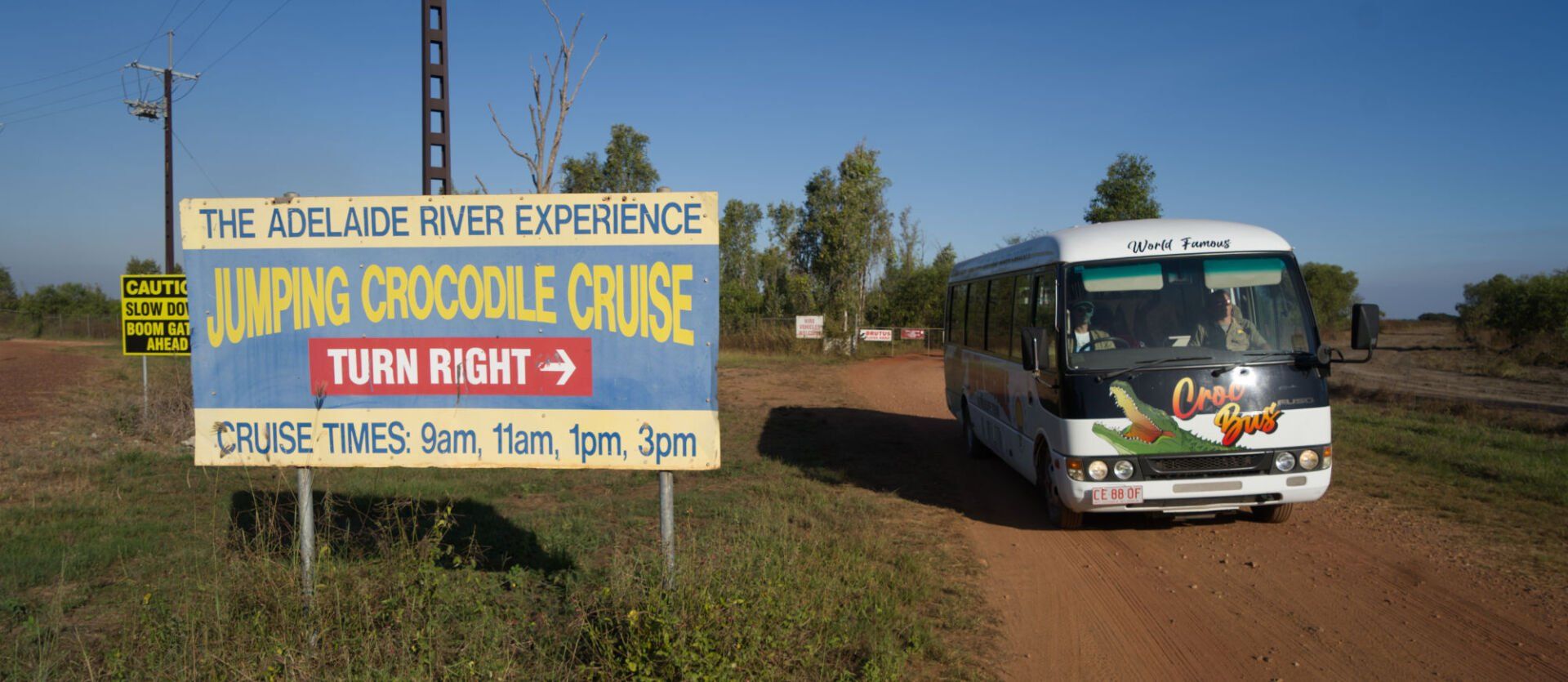 our tour bus on it's way to the Adelaide river