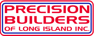 The logo for precision builders of long island inc.