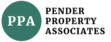 Pender Property Associates logo with teal circle and white PPA initials beside black company name