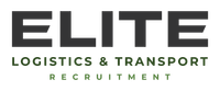 Elite Logistics & Transport Recruitment logo in dark grey and green text.