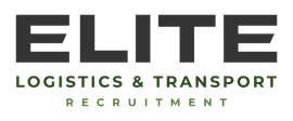 Elite Logistics & Transport Recruitment logo in dark grey and green text.
