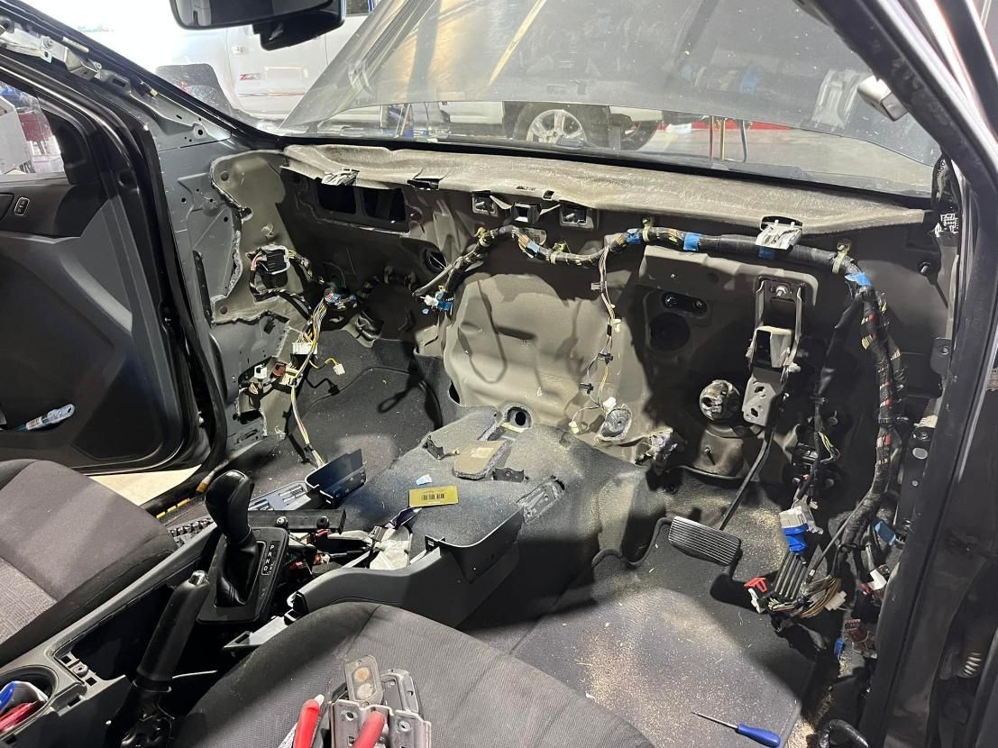 The Inside of a Car is Being Dismantled — BA Auto Electrical In West Mackay, QLD