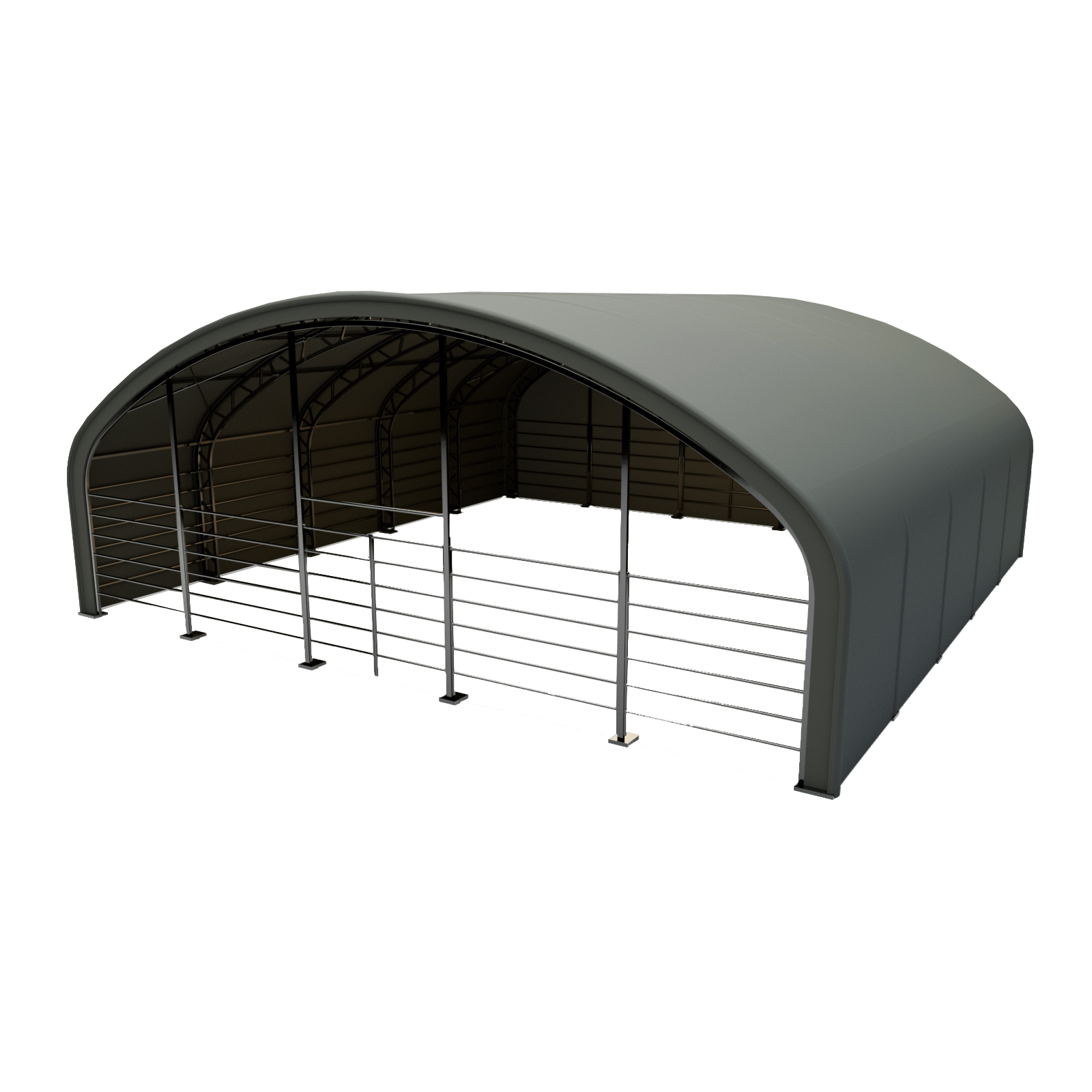 Pastogė gyvuliams ir &scaron;ienui 12,2 &times; 12,2 &times; 5,0 m