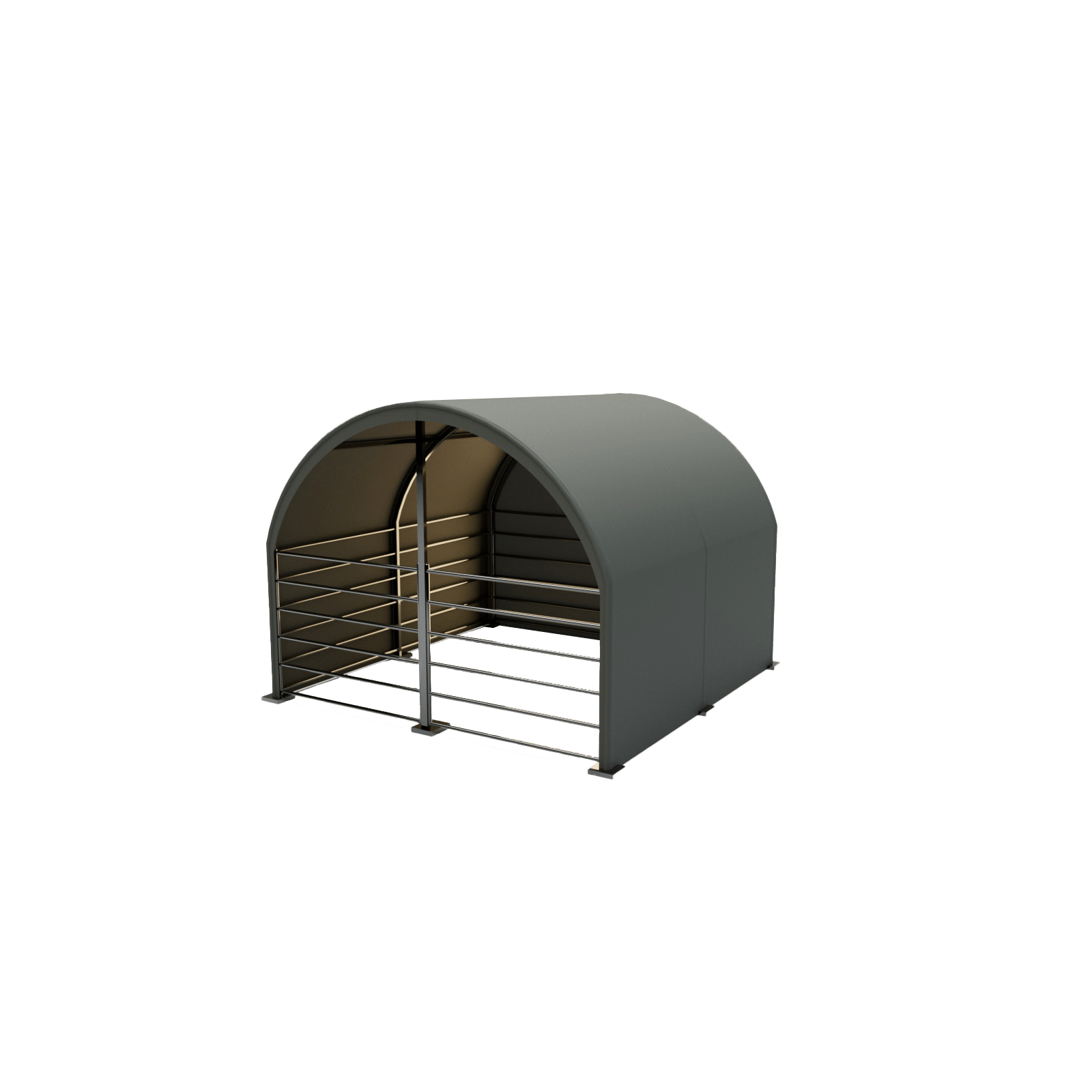 Pastogė gyvuliams ir &scaron;ienui 4,0 &times; 4,0 &times; 3,15 m
