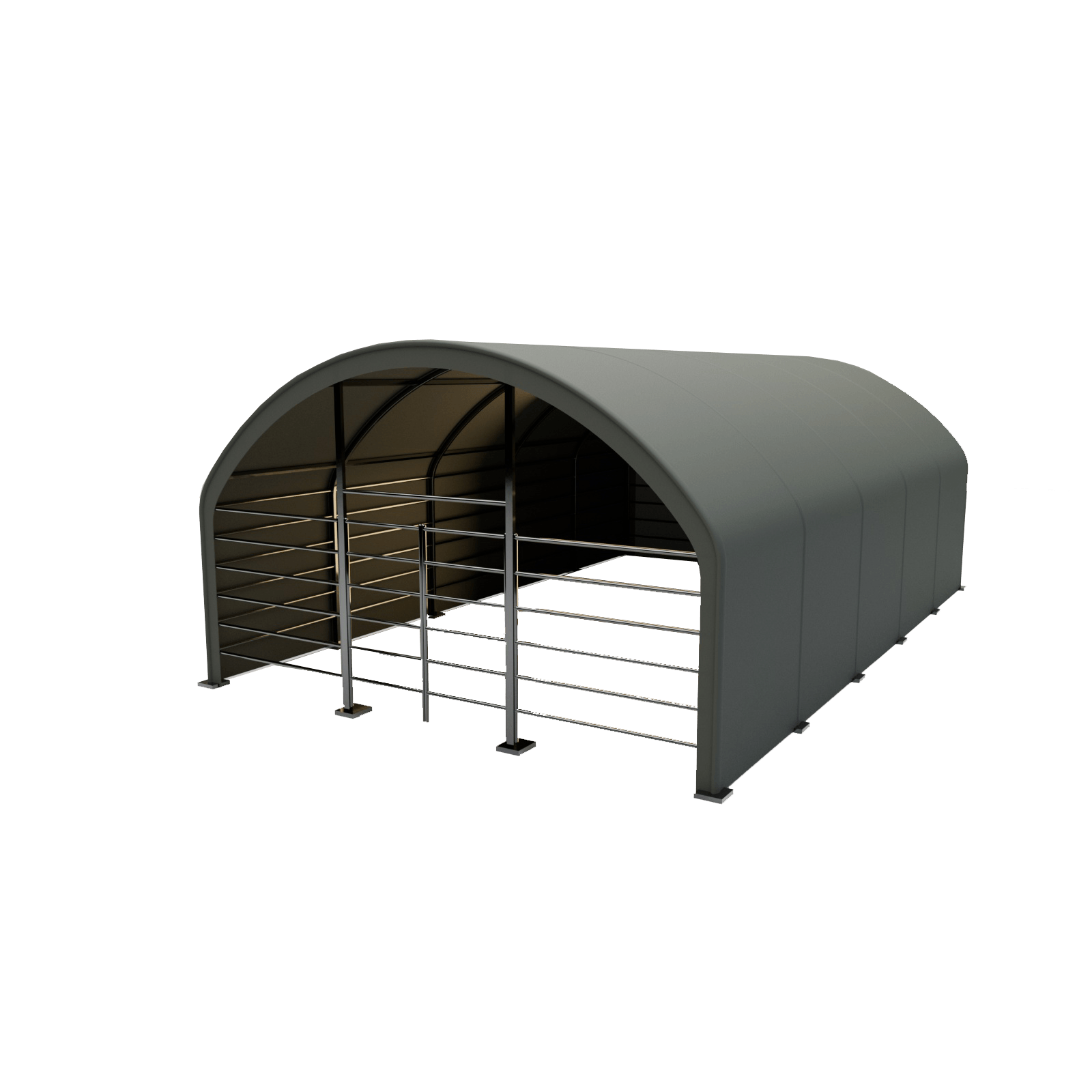 Pastogė gyvuliams ir &scaron;ienui 6,0 &times; 10,0 &times; 3,7 m
