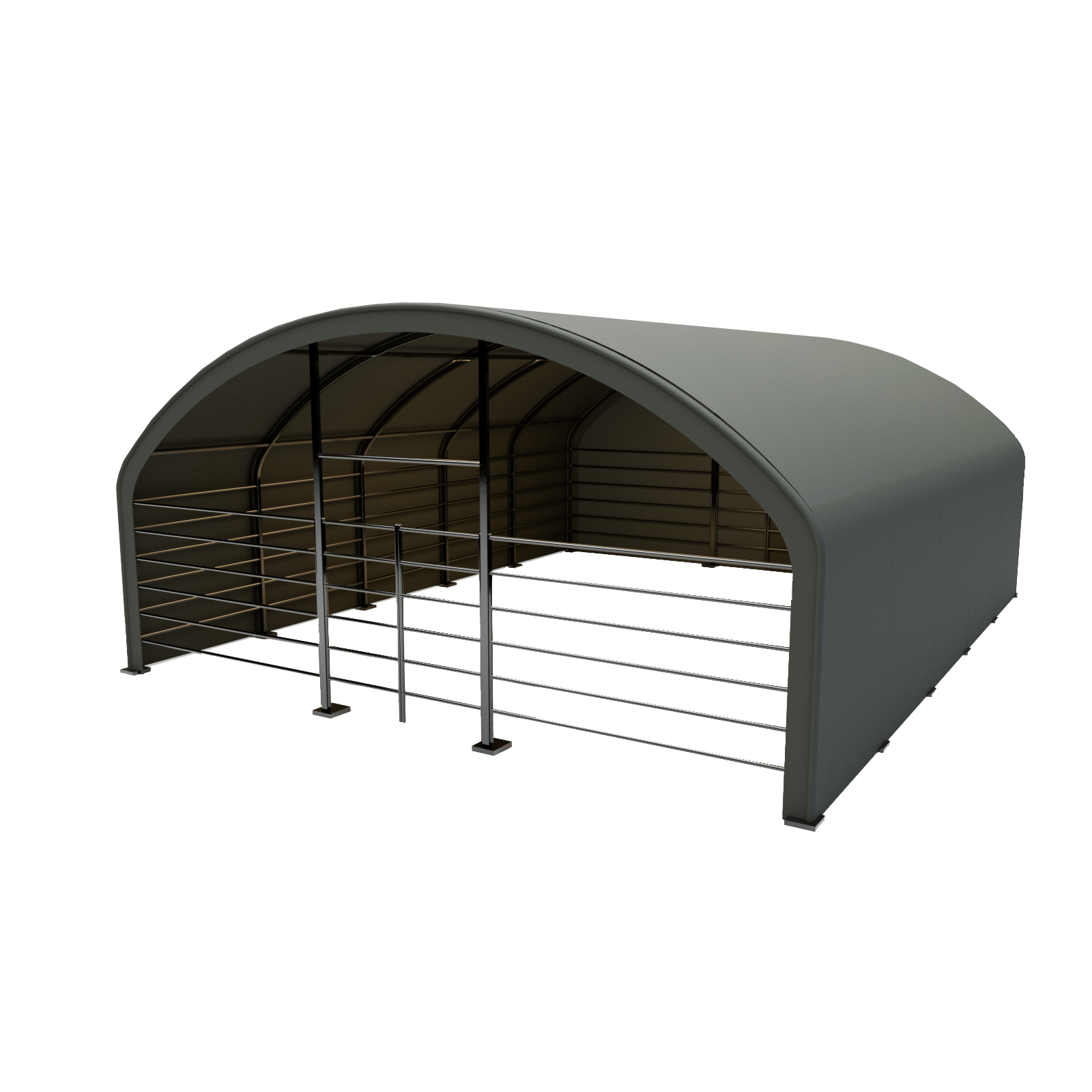 Pastogė gyvuliams ir &scaron;ienui 8,0 &times; 10,0 &times; 4,0 m
