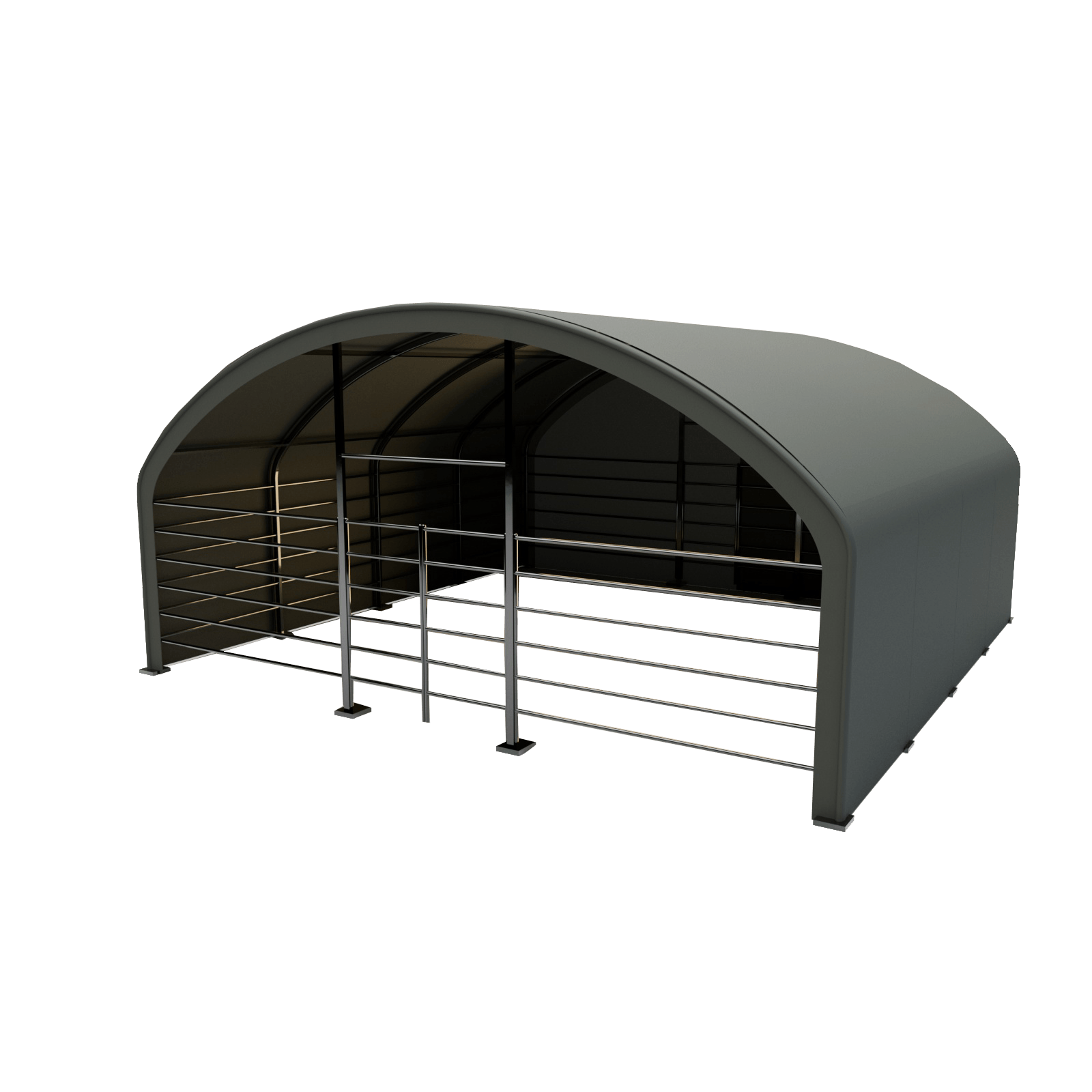Pastogė gyvuliams ir &scaron;ienui 8,0 &times; 8,0 &times; 4,0 m